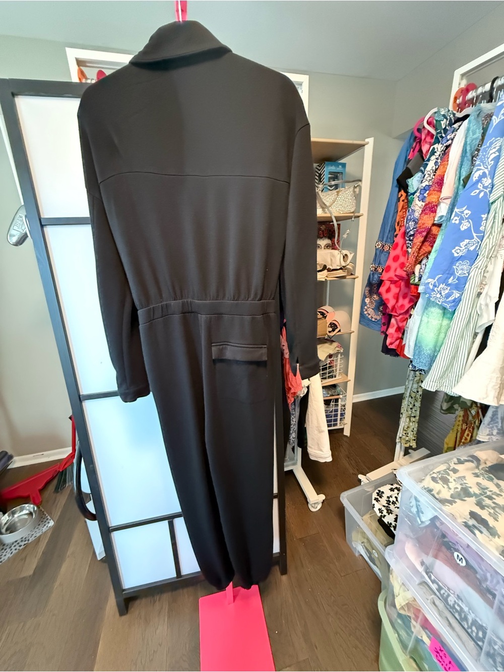 Varley Zip Front Jogger Jumpsuit Black Size Medium - Picture 8 of 9